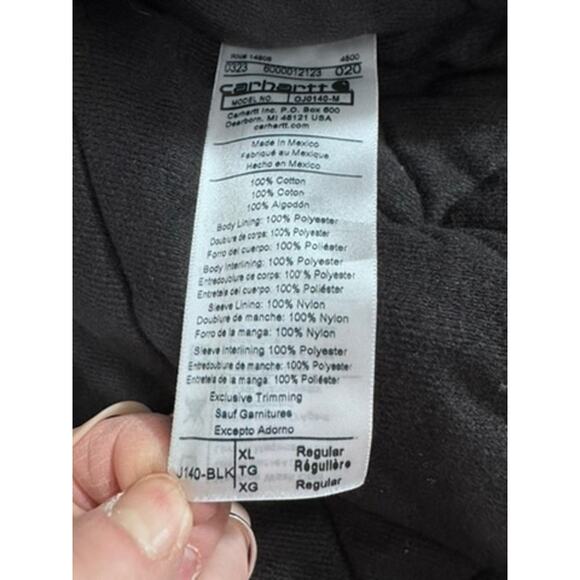 NWT!! CARHARTT, Loose Fit, Size XL, Hooded , Full Zip, Work Coat,#OJ0140-M - Picture 9 of 12